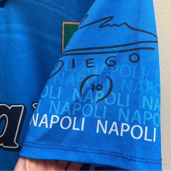 VINATGE NAPOLI FOOTBALL SHIRT SOCCER JERSEY MARSMARADONA SIZE XL - Picture 4 of 8